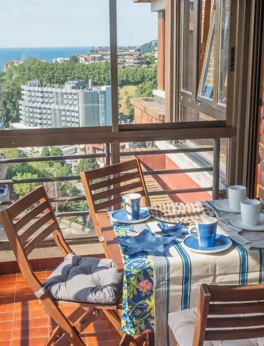 Palacio Con Vistas A La Bahia Ac, Wifi, Parking San Sebastián Apartman